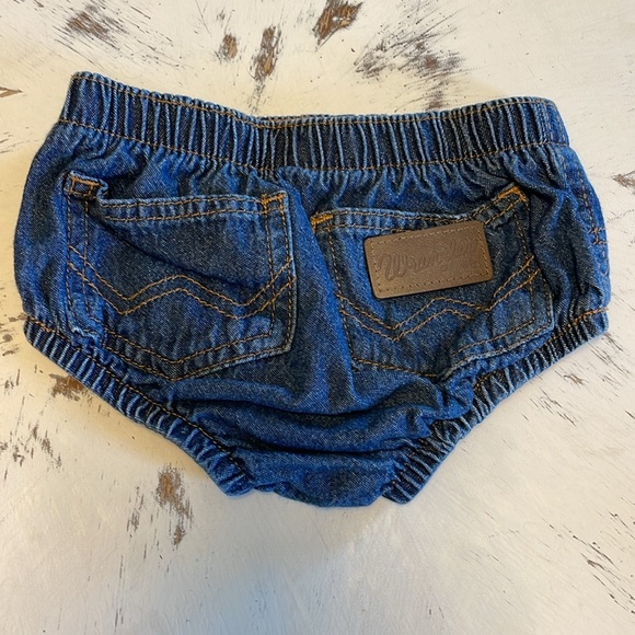 Wrangler Denim Jean Bloomers 12 mo. - Picture 2 of 5
